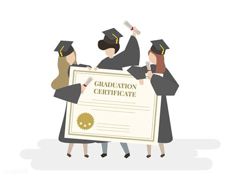Download Premium Illustration Of Illustration Of Graduation Certificate