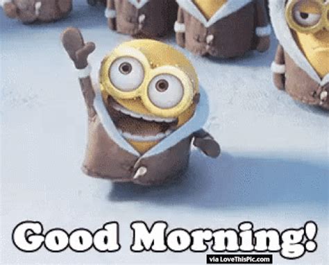 Good Morning Animated Minion Quote Morning Minion Minions Good Morning