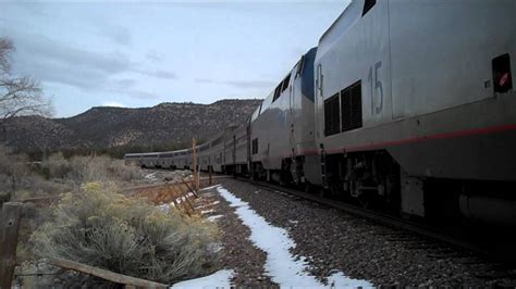 Amtraks Southwest Chief 3 In Canyoncito Nm Youtube