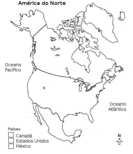 Atividades O Mapa múndi Trabalhando Mapas America Do Norte World Map Diagram Daniel