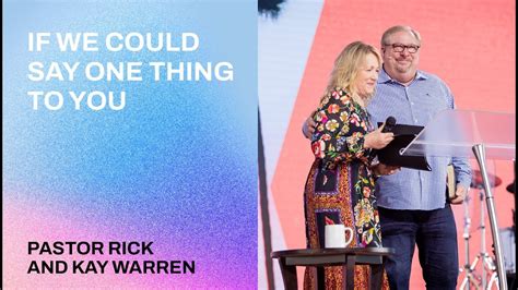 Rick Warren Sermons 2024 Online