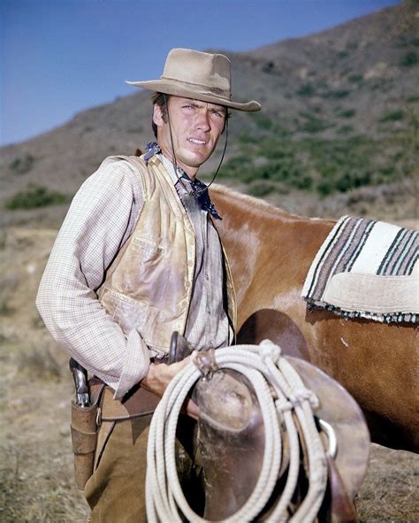 Clint Eastwood In The Television Series Rawhide Clint Eastwood