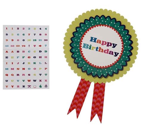 Customisable Happy Birthday Rosette By Postbox Party