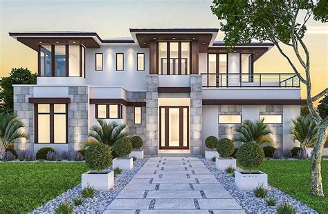 Plan Bw Spacious Upscale Contemporary With Multiple Second Floor