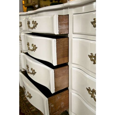 For over 15 years our company has been crafting. White Twelve-Drawer Triple Dresser with Marble Top | Chairish