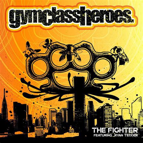 carátula frontal de gym class heroes the fighter featuring ryan tedder cd single portada