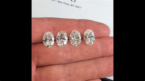 Loose 4 Carat Oval Diamonds Comparison Youtube