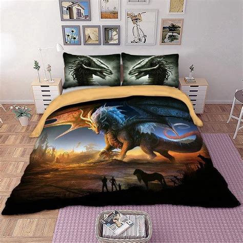 Magnificent Dragon Bedding And Pillow Cases Dragon Bedding Cute Bed