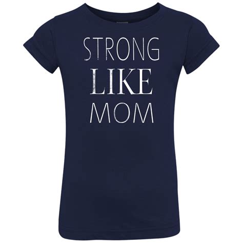 Strong Like Mom Shirt For Kid Teedragons