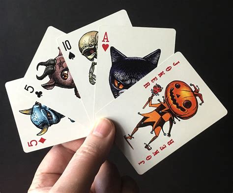 Every Card Is Wild With These Creepy Creatures Halloween Playing Cards