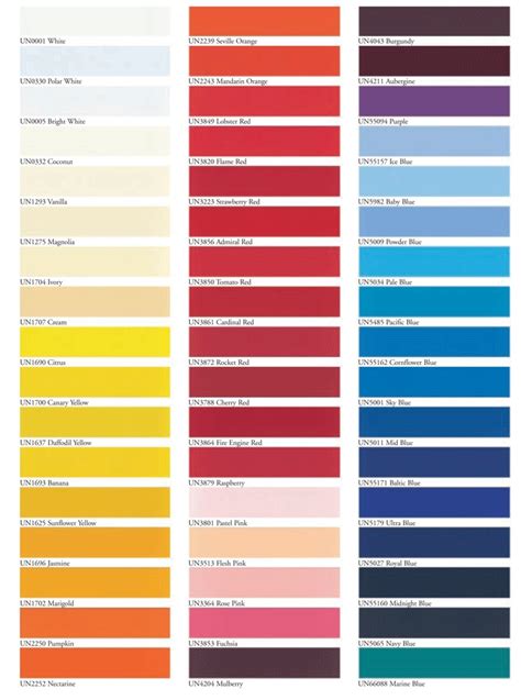 A palette of 137 colors with names, rgb values and hex (html) code. color name | Palette
