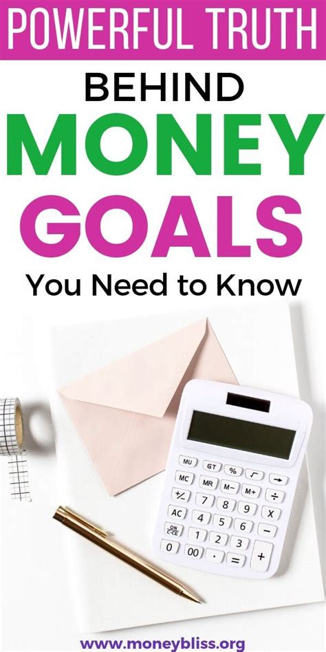 Powerful Truth Behind Money Goals That You Need To Know Money Bliss