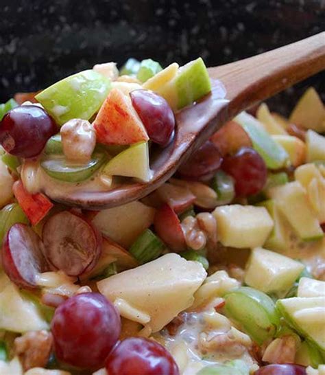 Crunchy Apple And Grape Salad Recipe Flavorite