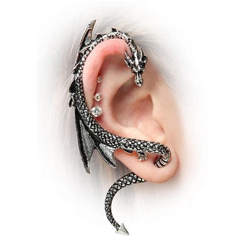 Dragon Earring Dragon Ear Stud Cuff Wrap Earring Ear Etsy