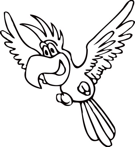 Parrot Drawing Outline At Getdrawings Free Download