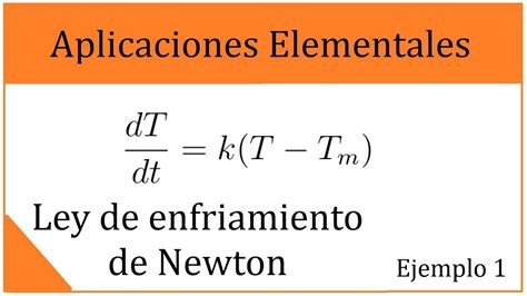 AplicaciÓn De Ecuaciones Diferenciales🔥ley De Enfriamiento De Newton