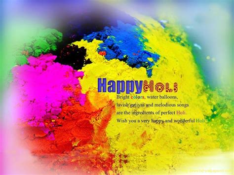 Happy Holi Festival Colors Greetings Wishes Hd 3d Wallpaper