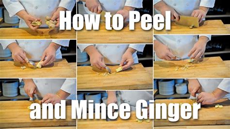 How To Peel Mince Ginger Youtube