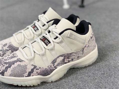 Air Jordan 11 Low Snakeskin Light Bone Cd6846 002 Release Date Sbd