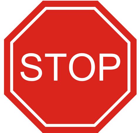 Clip Art Stop Sign Clipart Best