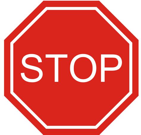 Printable Stop Sign Clip Art