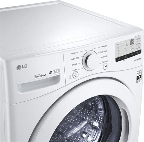 Lg 45 Cu Ft White Front Load Washer East Coast Appliance