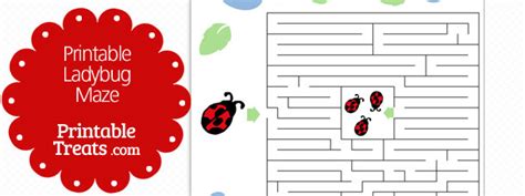 Printable Ladybug Maze — Printable