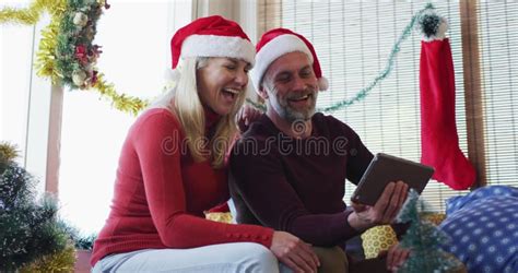 Happy Caucasian Mature Couple Lying In Bed In Hotel Room Stock Footage Video Of Christmas