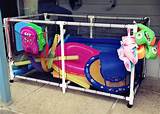 Use these mesh storage bins to keep swim goggles, beach balls, floats, and other swim toys and accessories out from underfoot and where you can easily find them. After searching online forever, and not finding what we ...