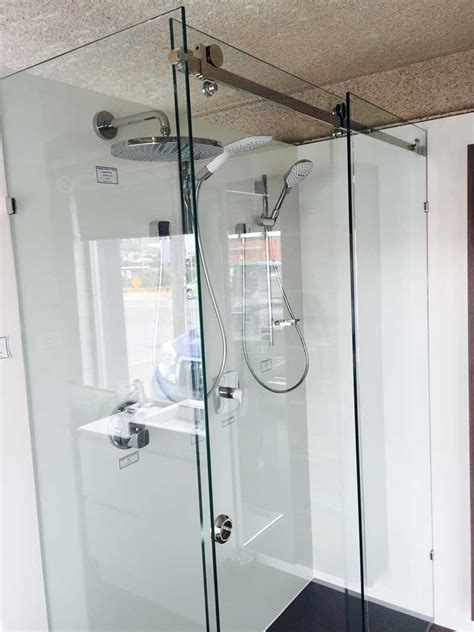 Sliding shower doors utilise sliding runners, so the door moves within the shower enclosure. 10mm Frameless Opto Sliding shower screen 1500 x 900mm ...