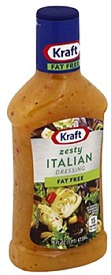 Be sure to source gluten free ingredients, of course. Kraft Dressing Fat Free, Zesty Italian 16.0 oz Nutrition ...