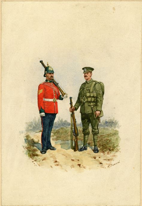 Durham Light Infantry Sergeants Review And Marching Order 1914 British