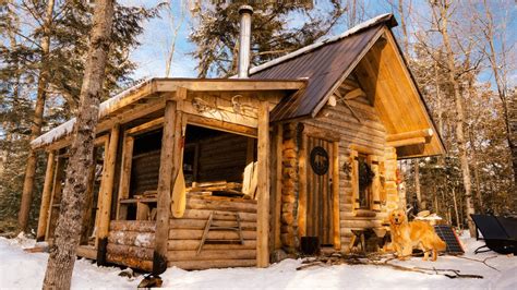 Surviving Winter In A Log Cabin Tiny Home Youtube