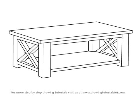 Isometric Drawing Of A Coffee Table