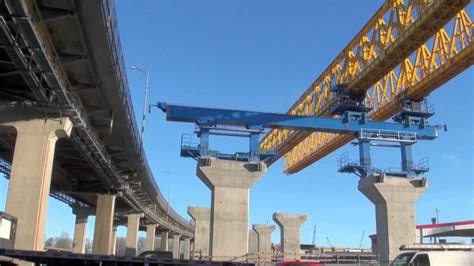 Gantry Crane Port Mann Bridge Widest Bridge In The World By Bcnewsvideo