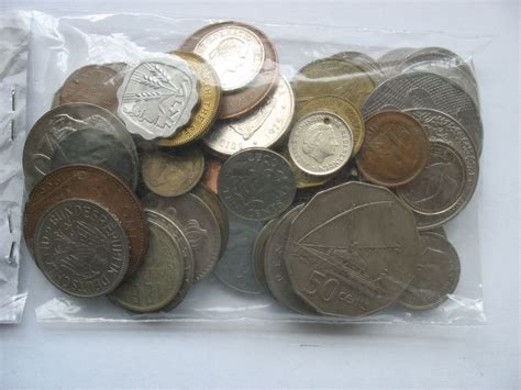 Lot Of World Coins 30 Different Countries 50 Different Coins