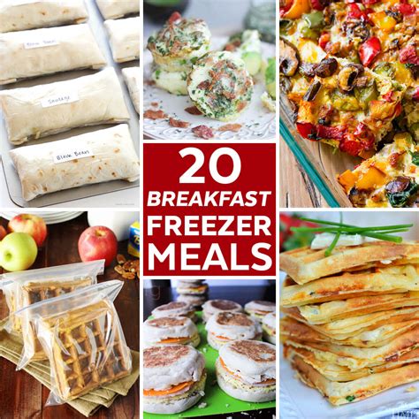 30 recipes for the ultimate valentine's day breakfast in bed. 20 Breakfast Freezer Meals | Freezer Cooking Ideas