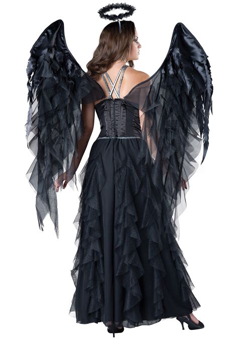 Womens Dark Angel Costume In 2021 Angel Halloween Costumes Fallen Angel Halloween Costume