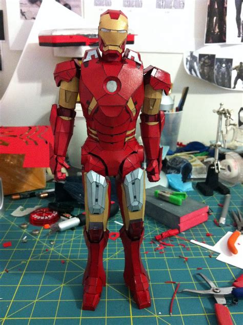 Wrightworks Completed Papercraft Iron Man