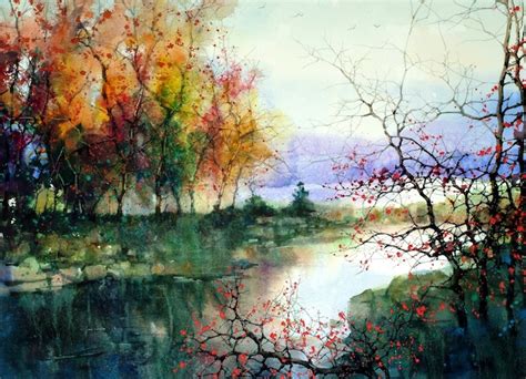 Beautiful Watercolor Landscapes 12 Pieces