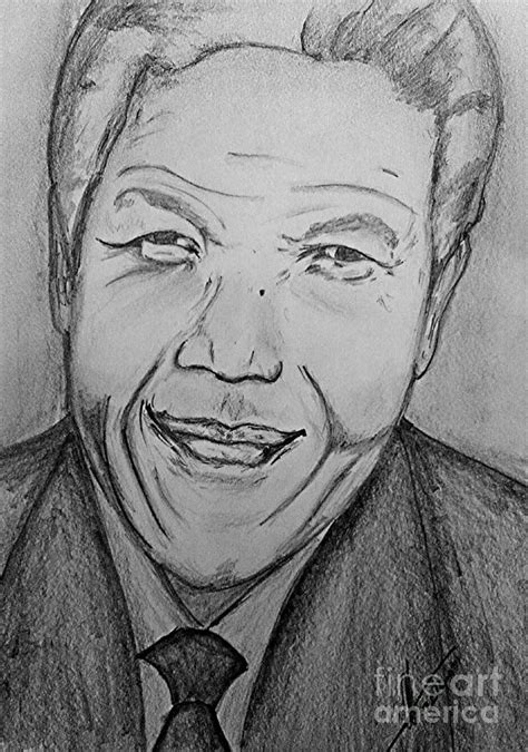 Mandela Art Drawing By Collin A Clarke Fine Art America