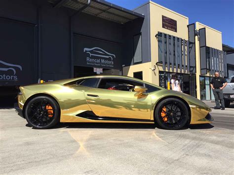Gold Chrome Lamborghini Huracan