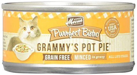 Merrick Purrfect Bistro Grain Free Grammys Pot Pie Canned Cat Food 3 Oz