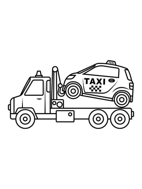 Tow Truck Coloring Pages Free Printable And Easy Gbcoloring