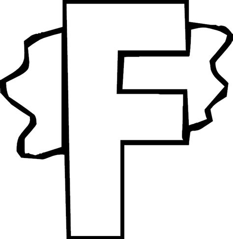 Letter F For Coloring