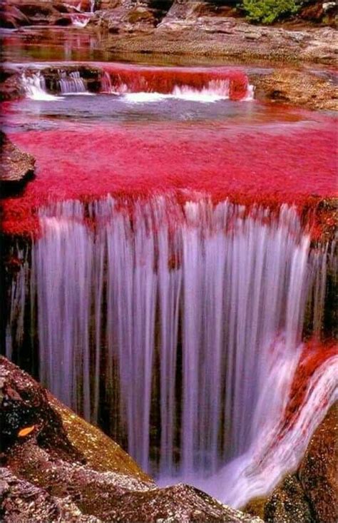 Red Waterfall Lugares Bonitos Lindas Cachoeiras Lindas Paisagens
