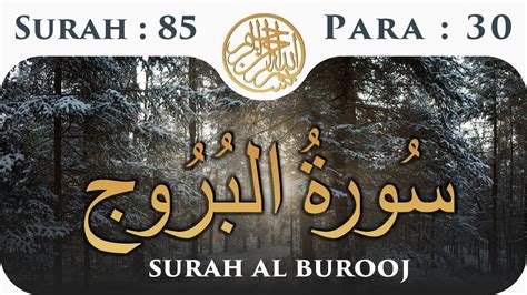 Surah Al Burooj سورة البروج Arabic Text And English Translation