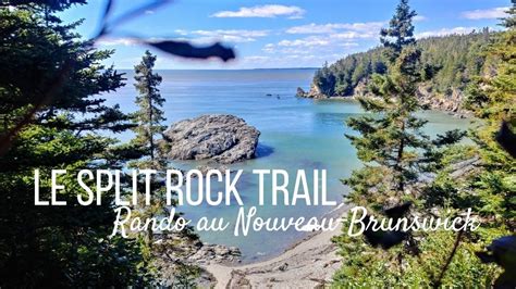 Nouveau Brunswick Split Rock Trail Randonnée Près De Saint John