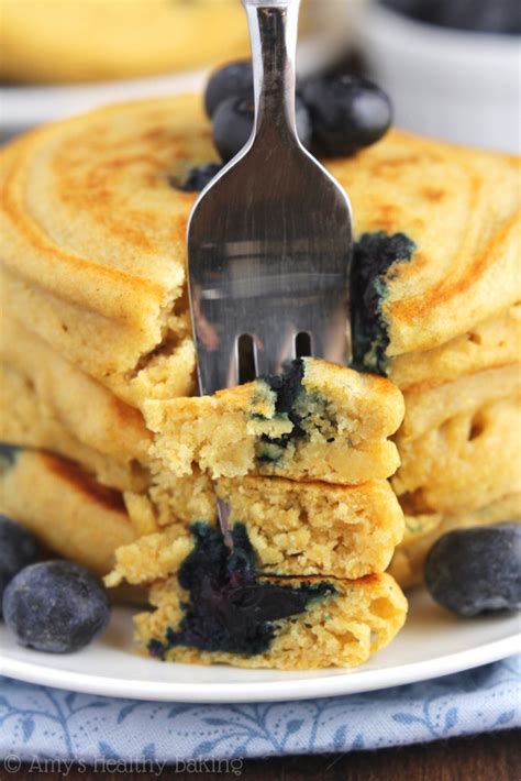 The Ultimate Healthy Blueberry Buttermilk Pancakes Amys Healthy Baking
