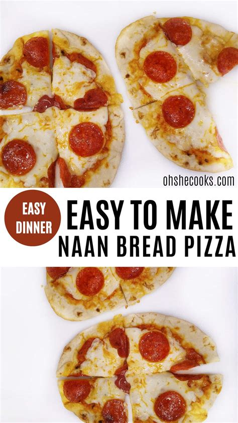 The Ultimate Quick And Easy Pepperoni Naan Pizza Recipe Oh She Cooks Recipes